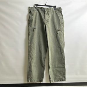 Vintage Men’s Moss Green Cargo Pants 38x36